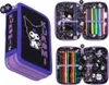 Piórnik 2 komorowy z wyposażeniem Kuromi Black Podgląd zdjęcia produktu 3