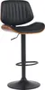 Chaise de bar en simili-cuir Clawson noir - noyer/noir Voir les images du produit 1