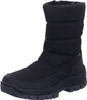 A black winter boot is shown against a white background. Voir les images du produit