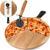 Pizzabrett Pizzateller Flammkuchenbrett Servierbrett Produktbild-Vorschau 1