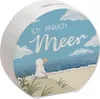 Möwe am Strand Spardose mit Spruch Ich brauch Meer Produktbild-Vorschau 1