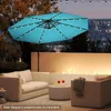 KOMFOTTEU LED slunečník 300cm x 230cm, zahradní slunečník s Náhled obrázku produktu 7