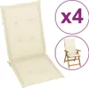 Poduszki Na Krzesła Ogrodowe, 4 Szt., Kremowe, 120X50X3 Cm Podgląd zdjęcia produktu 21
