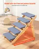 VEVOR Honden trap, 780x470x660 mm, 5 treden, inklapbare Productafbeelding-voorbeeld 3