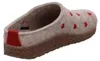 Haflinger Damen Pantoffel Schurwolle Herz Stickerei Grizzly Produktbild-Vorschau 6