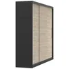 A 3D render of a wardrobe with sliding doors. Produktbild-Vorschau