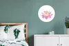 MuchoWow® Aluminium Wandkreis Aquarell - Blume - Seerose Ø Produktbild-Vorschau 4