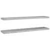 vidaXL Étagères suspendues 2 pcs. Gris béton 120x23,5x3,8 Voir les images du produit 1