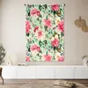 MuchoWow® Wandteppich Wandbehang Blumen - Insekten - Produktbild-Vorschau 6