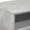 A close-up view of a concrete gray TV stand shelf. Náhled obrázku produktu
