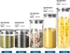 CMYBABEE Vorratsdose Glas 1400ML, Höhe 21 cm, Vorratsglas Produktbild-Vorschau 7