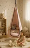 Hängesessel Kinder Kokon Velvet PINK – Schaukelstuhl Produktbild-Vorschau 4