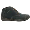 A side view of a blue leather bootie. Produktbild-Vorschau
