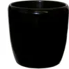 A black ceramic pot on a white background. Produktbild-Vorschau