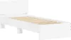 vidaXL Bettgestell mit Kopfteil Weiß 90x200 cm Produktbild-Vorschau 3