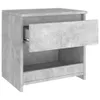 vidaXL Table de nuit gris béton 40x30x39 cm Bois composite Voir les images du produit 10