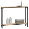 The Living Store Konsolentisch Sonoma-Eiche 100x22,5x75 cm Produktbild-Vorschau 4