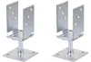 Alberts 2 x U-Pfostenträger, Breite 71 - 131 mm, Höhe 110 Produktbild-Vorschau 1
