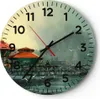 Wanduhr - Rund - Glasuhr - Meer Ufer Möwe - 30x30cm - Produktbild-Vorschau 1