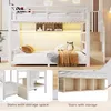 Etagenbett 140 x 200 cm mit LED-Lichtleisten, Produktbild-Vorschau 12