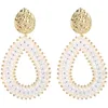 Damen Boho Ohrringe Hängend, Elegant Damen Schmuck, Weiß Produktbild-Vorschau 1