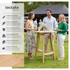 tectake® Stehtisch Trix aus Holz, rund Produktbild-Vorschau 2