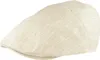 Sehr leichte einfarbige Flatcap Sportmütze aus 100% Leinen von Hut-Breiter in beige Náhled obrázku produktu