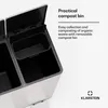 Klarstein EcoVista, odpadkový koš s kompostérem, 60 l + 3 Náhled obrázku produktu 4