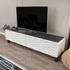Skye Decor, Lerze - White, Black, Fernsehtisch, Weiß, 100 % Produktbild-Vorschau 3