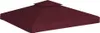 Pavillon-Dachplane mit Kaminabzug 310 g/m² 3x3 m Weinrot Produktbild-Vorschau 2