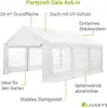 Juskys Partyzelt Gala 4 x 6 m - UV-Schutz Plane, flexible Produktbild-Vorschau 3