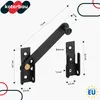 A diagram showing the dimensions of a black metal latch mechanism. Náhled obrázku produktu