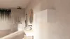 A modern bathroom with a hanging cabinet above a vanity. Produktbild-Vorschau
