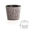 Květináč SANDY ROUND s vkladem 22,5 cm - barva: mocca Anteprima dell’immagine prodotto 20