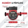 AVANSA 25-4/180 oběhové čerpadlo pro topení 230 V – DN25 Náhled obrázku produktu 4