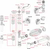 Diagram showing various plumbing parts and their part numbers. Produktbild-Vorschau