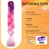 Ombre Flechthaar, trecce jumbo, 60 cm, colore Anteprima dell’immagine prodotto 3