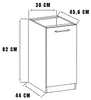 Roe Furniture | Küchenunterschrank 30 cm - Weiß - Mattweiß Produktbild-Vorschau 7