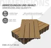 ECD Germany WPC Terrassenfliesen, 60x30 cm, 24er Spar Set Produktbild-Vorschau 6
