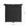 A black roll-up sunshade with dimensions indicated. Náhled obrázku produktu