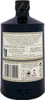 A close-up view of the back of a dark bottle of Hendricks Gin. Produktbild-Vorschau