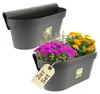 2er Set Geländerkasten Balkon mit Wasserspeicher Blumentopf Produktbild-Vorschau 1