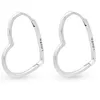 PANDORA JEWELRY Mod. ASYMMETRICAL HEART HOOP EARRINGS Produktbild-Vorschau 7