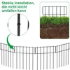 Metall-Gartenzaun 10 Stück – Hunde- & Kaninchenschutz, 3,3 Produktbild-Vorschau 3