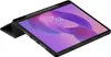 A black tablet case with a tablet inside is shown at an angle on a white background. Produktbild-Vorschau