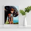 Malen nach Zahlen Set Schwarzer Drache 40x50 Produktbild-Vorschau 18