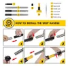 Instructions for assembling a mop handle. Anteprima dell’immagine prodotto