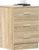vidaXL Noční stolky 2 ks Sonoma dub 38x35x56 cm výrobek z Náhled obrázku produktu 4