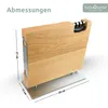 holz4home® Messerblock magnetisch aus Eichenholz I Produktbild-Vorschau 7