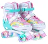 COSTWAY Rollschuhe Kinder Rainbow, 4 Größen verstellbar, Produktbild-Vorschau 1